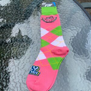 Jolly rancher, watermelon argyle, Knee socks